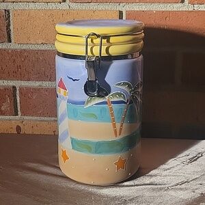 Biscayne Bay Collection Ceramic Locking Canister